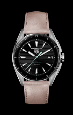 Best Sale TAG Heuer Connected Calibre E4 Metallic Pink Leather Edition